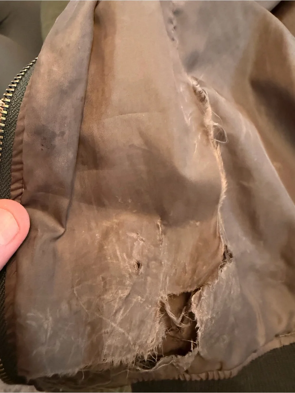 J. Crew Wallace & Barnes Olive Green Bomber Jacket